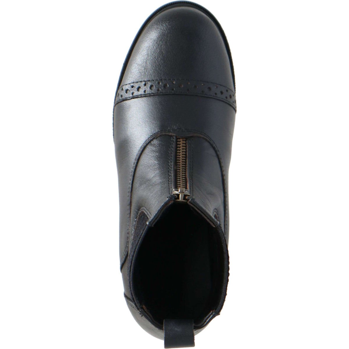 Harry's Horse Botines Hickstead Cremallera de cuero Negro