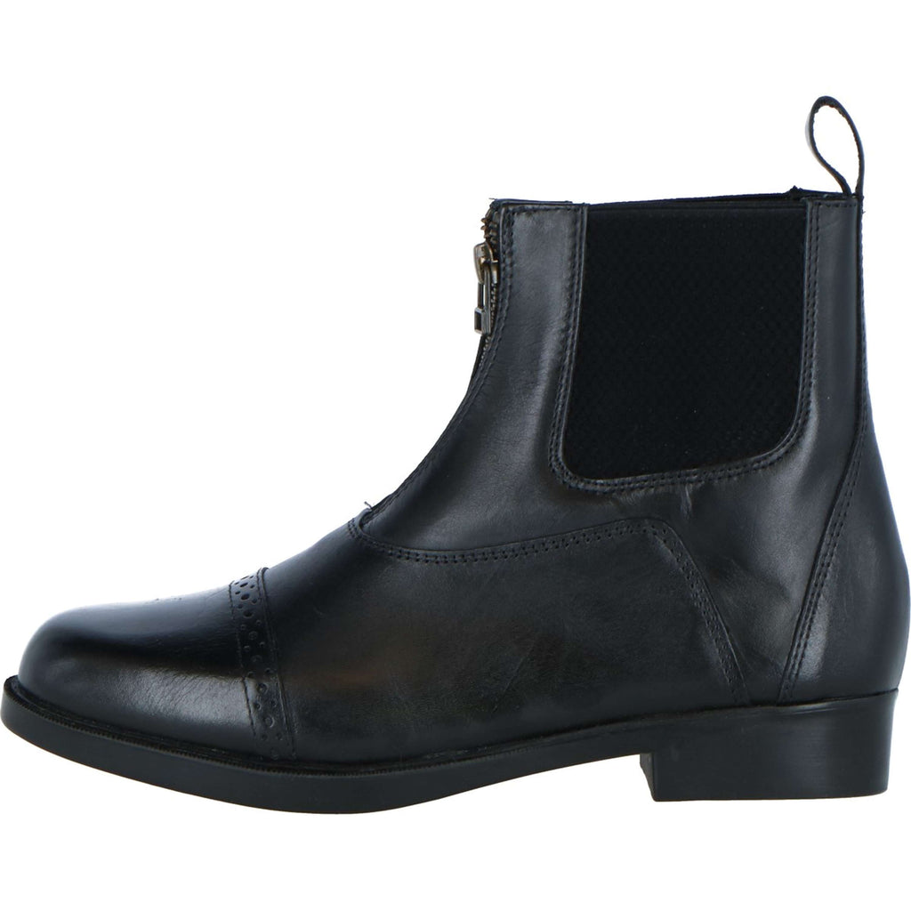 Harry's Horse Botines Hickstead Cremallera de cuero Negro