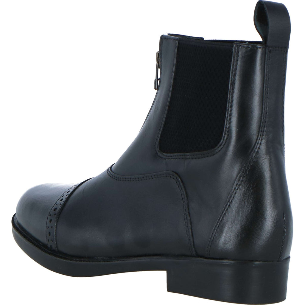 Harry's Horse Botines Hickstead Cremallera de cuero Negro