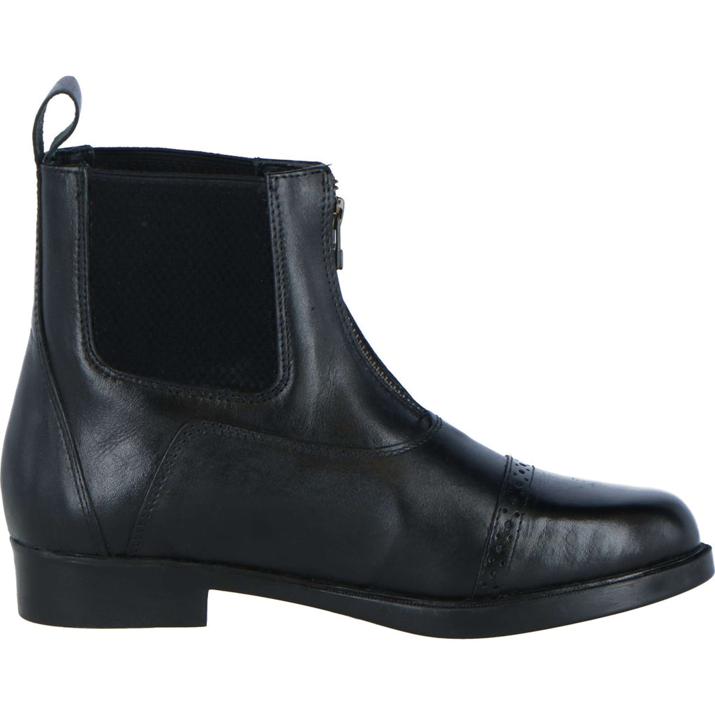 Harry's Horse Botines Hickstead Cremallera de cuero Negro
