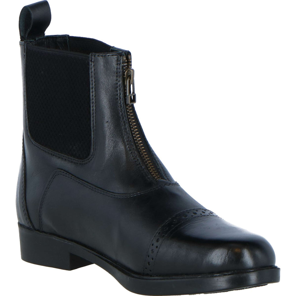 Harry's Horse Botines Hickstead Cremallera de cuero Negro