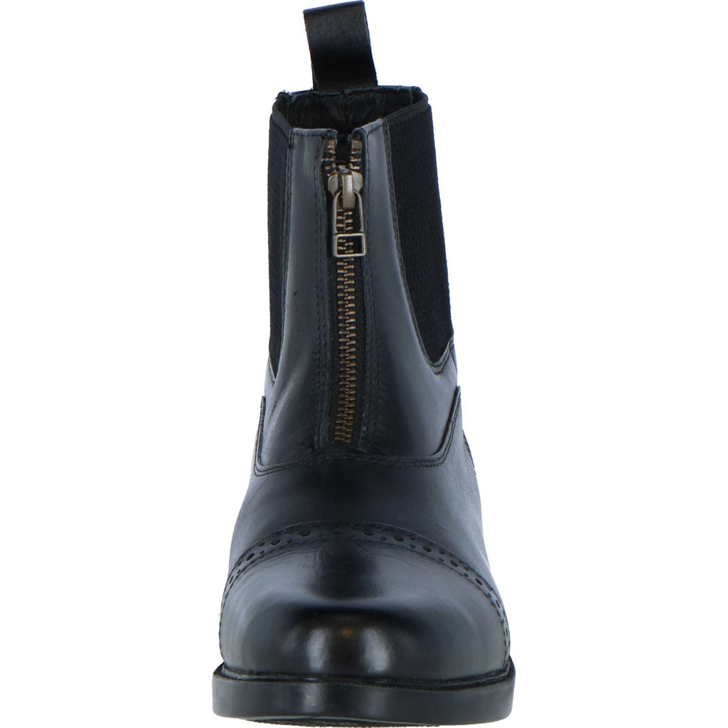 Harry's Horse Botines Hickstead Cremallera de cuero Negro