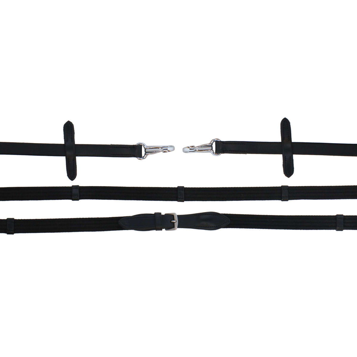 Harry's Horse Riendas Correa con Cierre de Clip Negro