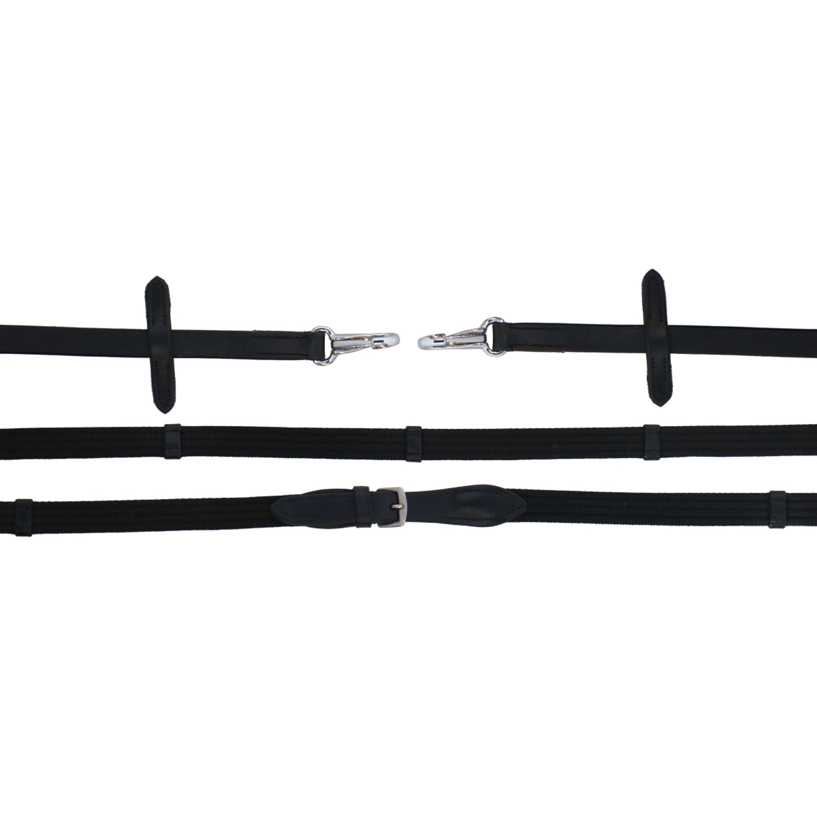 Harry's Horse Riendas Correa con Cierre de Clip Negro