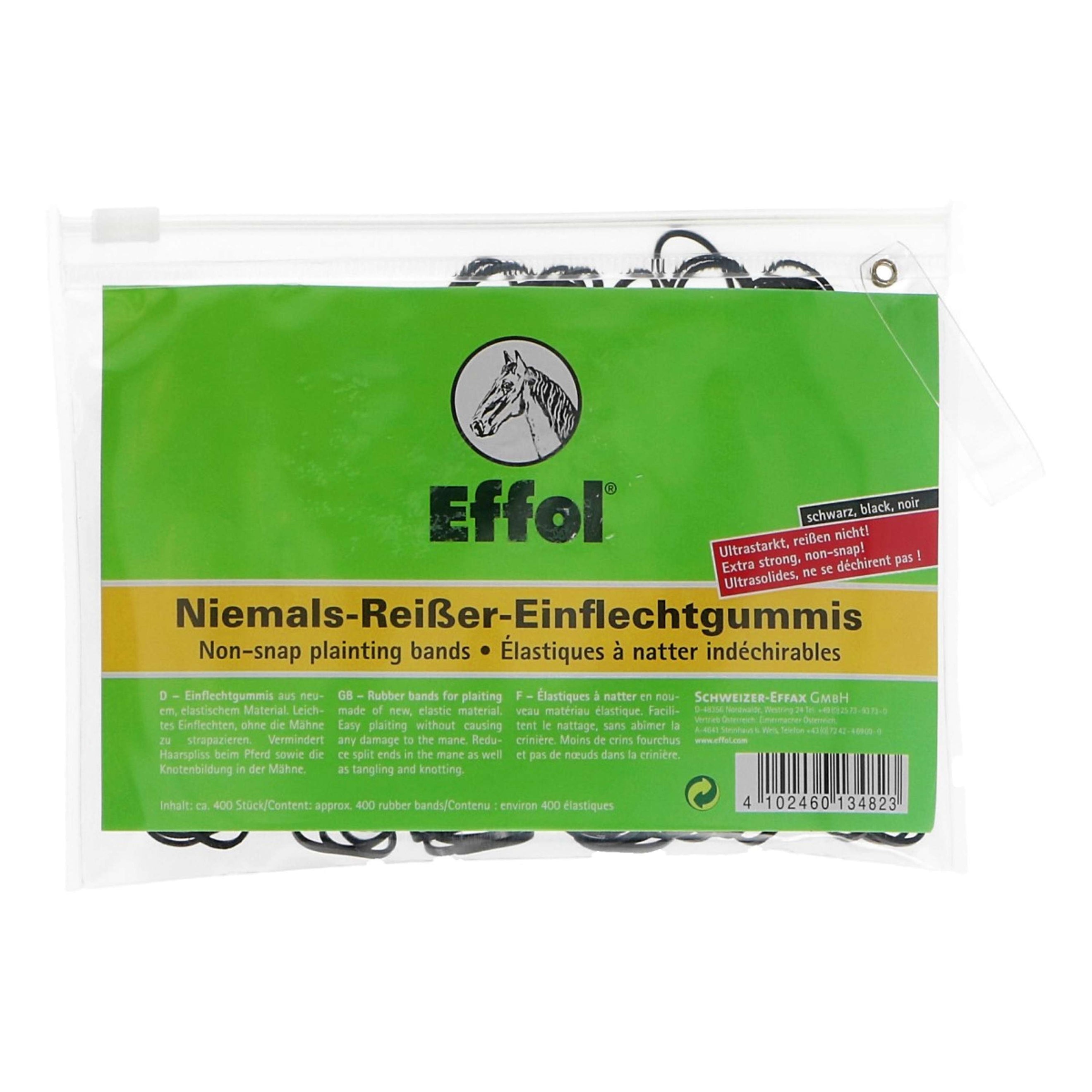 Effol Elásticos para Crines Negro Effol Elásticos para Crines Negro