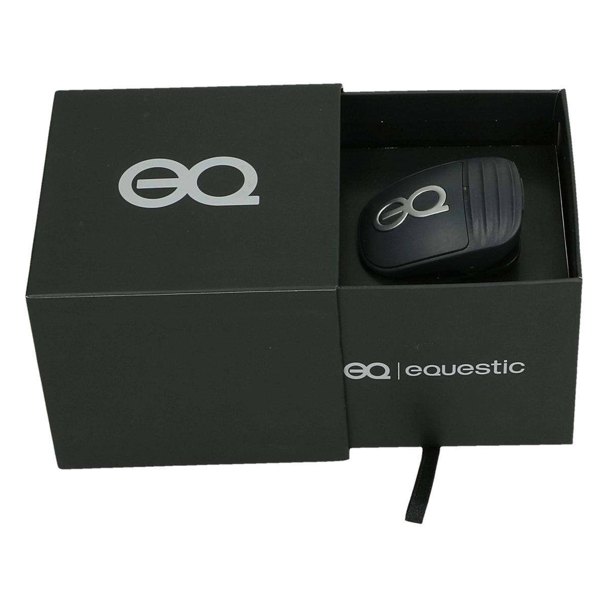Equestic SaddleClip Sensor de Entrenamiento para Caballos Negro con metal cepillado