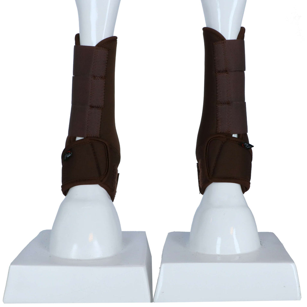 HKM Protectores de piernas Colour Neopreno Suave Marron