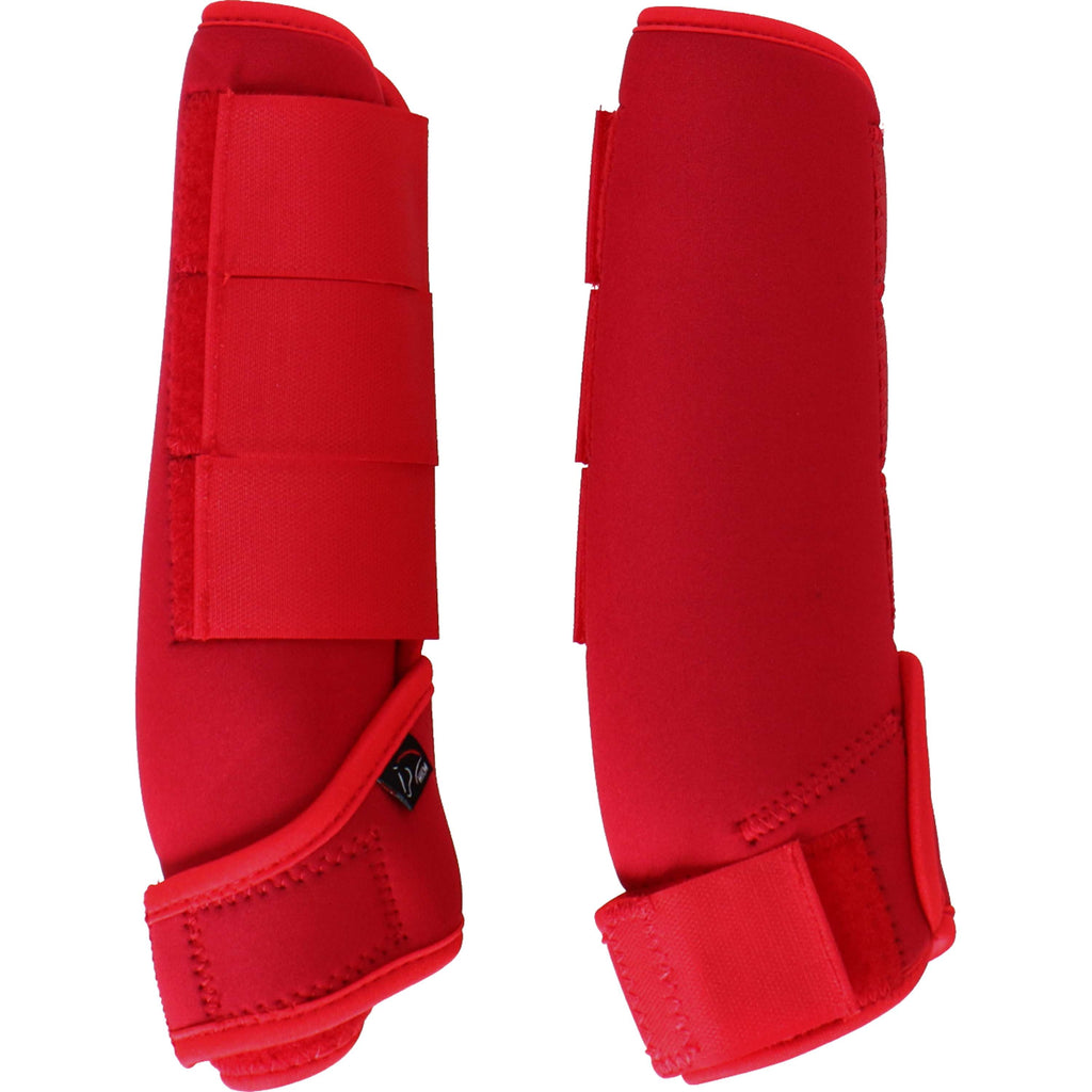 HKM Protectores de piernas Colour Neopreno Suave Rojo