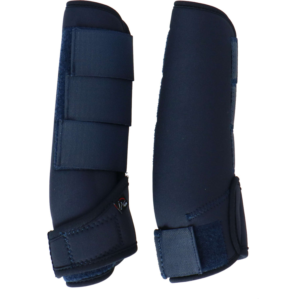 HKM Protectores de piernas Colour Neopreno Suave Azul oscuro