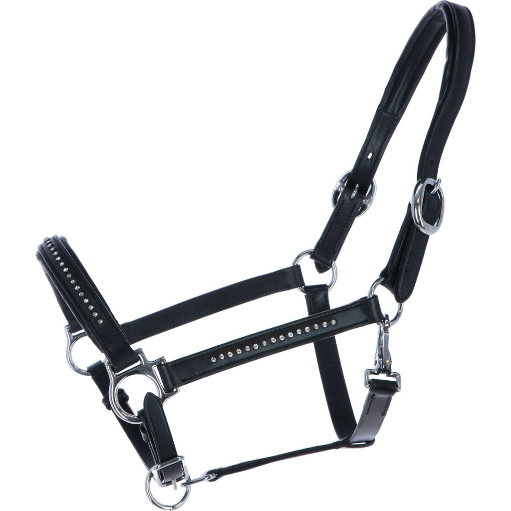 Harry's Horse Cabestro Finesse Crystal Cuero Negro