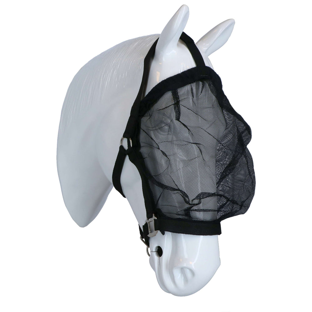 Harry's Horse Máscara para Moscas Collar para la cabeza Negro
