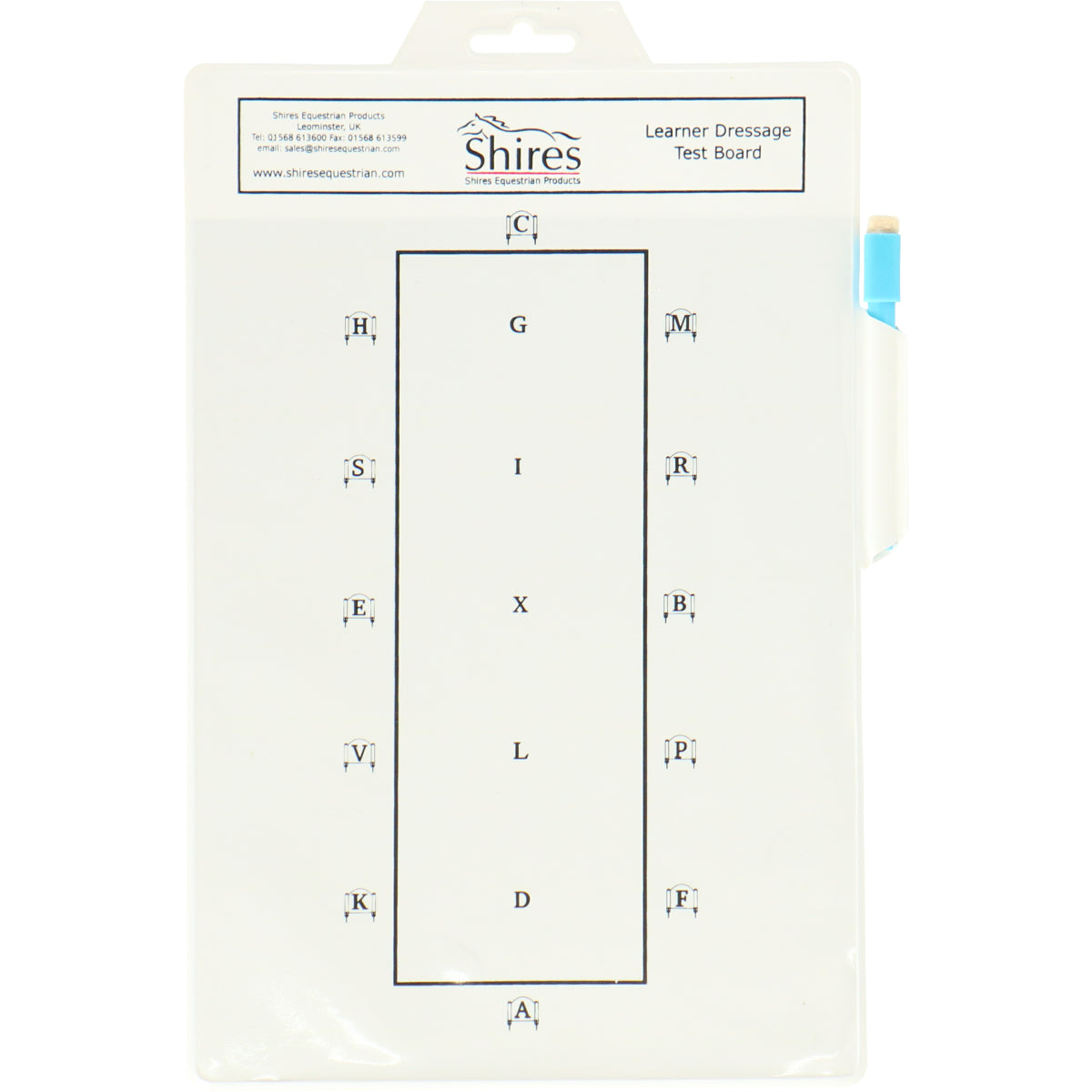 Shires Tabla de prueba de doma Blanco