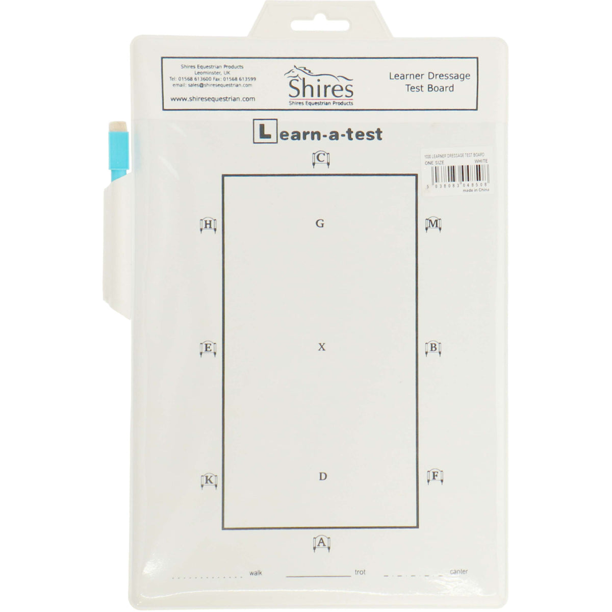 Shires Tabla de prueba de doma Blanco
