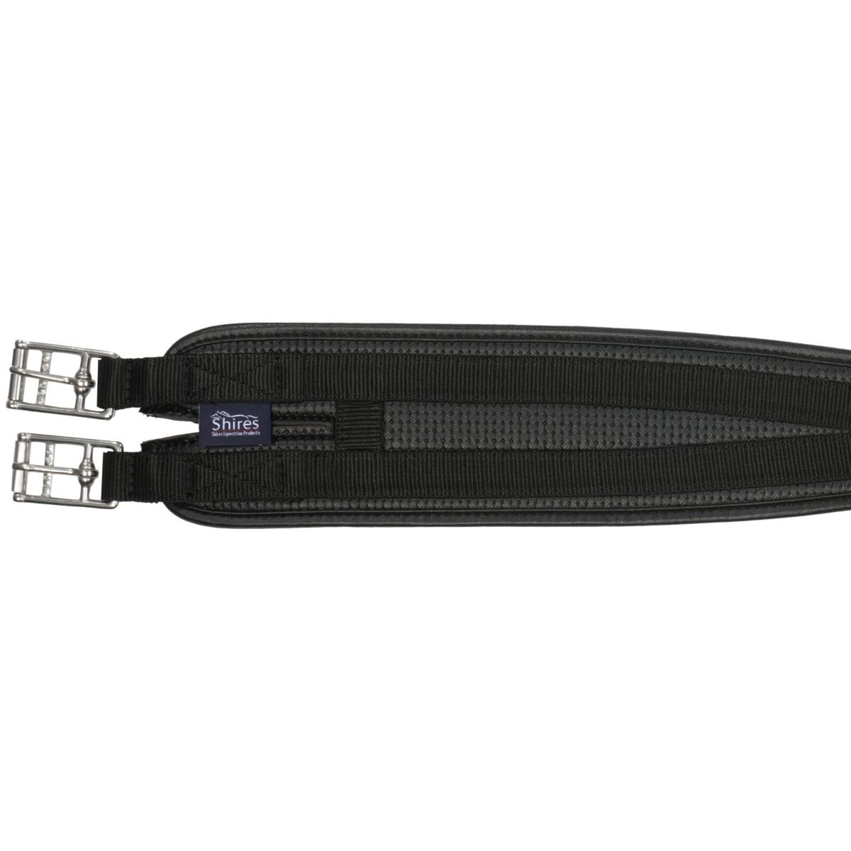 Shires Cincha Preformada Anti Rozaduras Negro
