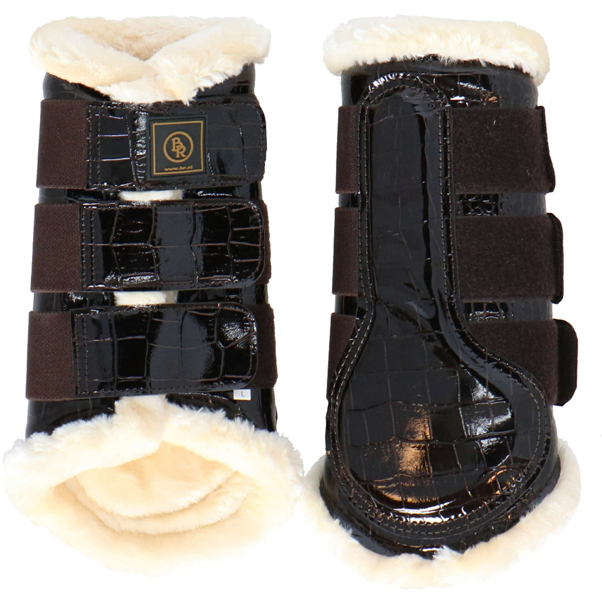 BR Protectores de piernas Majestic Lacquer Marron