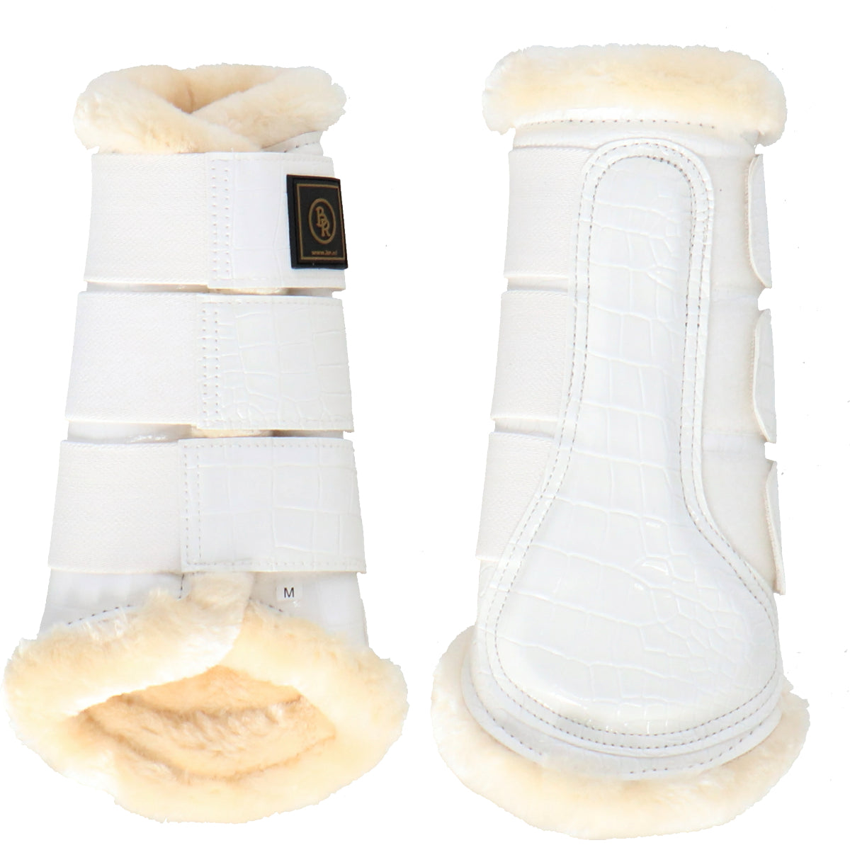 BR Protectores de piernas Majestic Lacquer Blanco