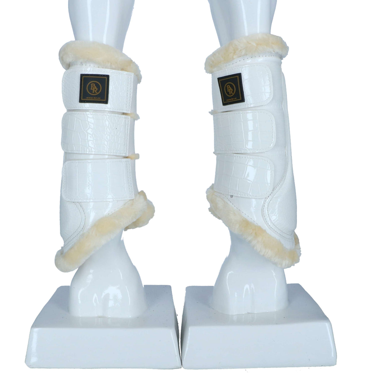 BR Protectores de piernas Majestic Lacquer Blanco