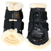 BR Protectores de piernas Majestic Lacquer Negro