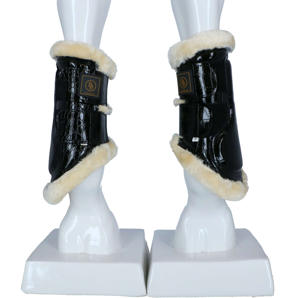 BR Protectores de piernas Majestic Lacquer Negro