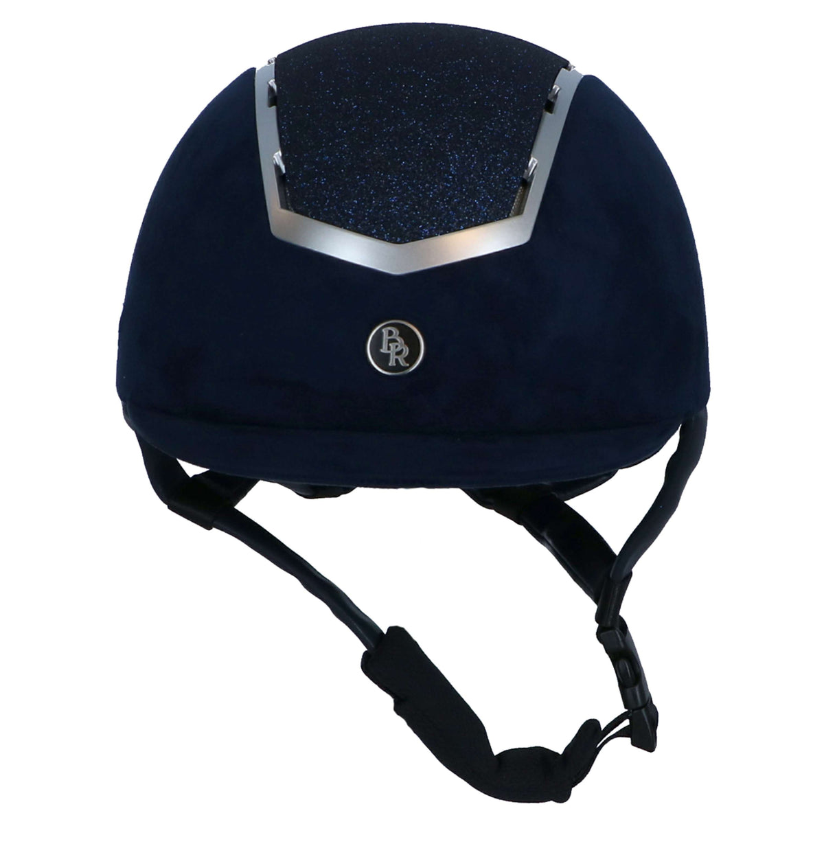BR Casco de Equitación Sigma Microfibra con Glitter Top VG1 Navy