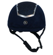 BR Casco de Equitación Sigma Microfibra con Glitter Top VG1 Navy