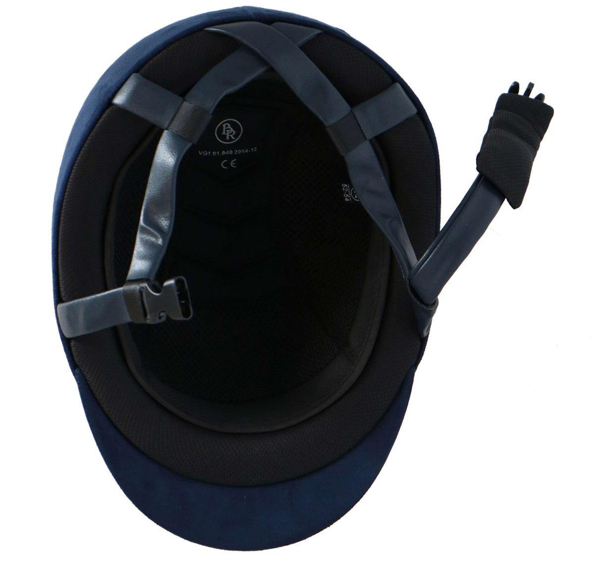 BR Casco de Equitación Sigma Microfibra con Glitter Top VG1 Navy