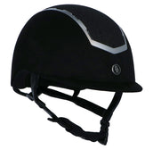 BR Casco de Equitación Sigma Microfibra con Glitter Top VG1 Negro
