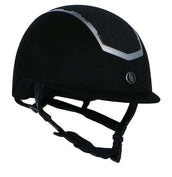 BR Casco de Equitación Sigma Microfibra con Glitter Top VG1 Negro