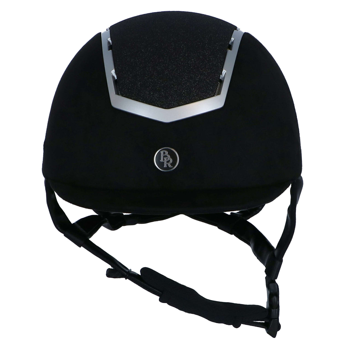 BR Casco de Equitación Sigma Microfibra con Glitter Top VG1 Negro