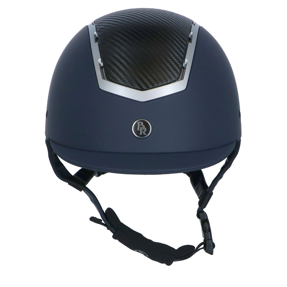 BR Casco de Equitación Sigma Pintado con Carbon Top VG1 Navy