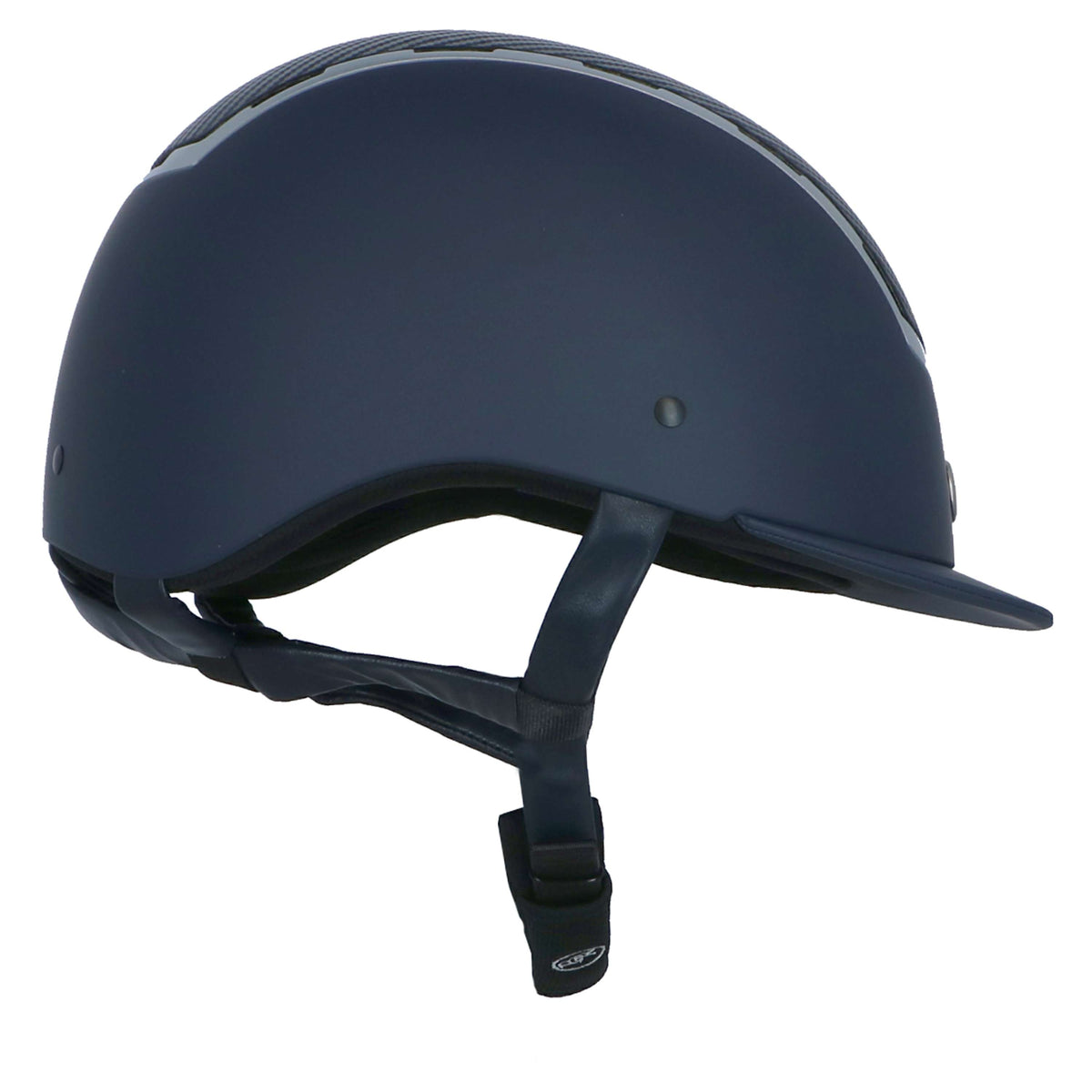 BR Casco de Equitación Sigma Pintado con Carbon Top VG1 Navy