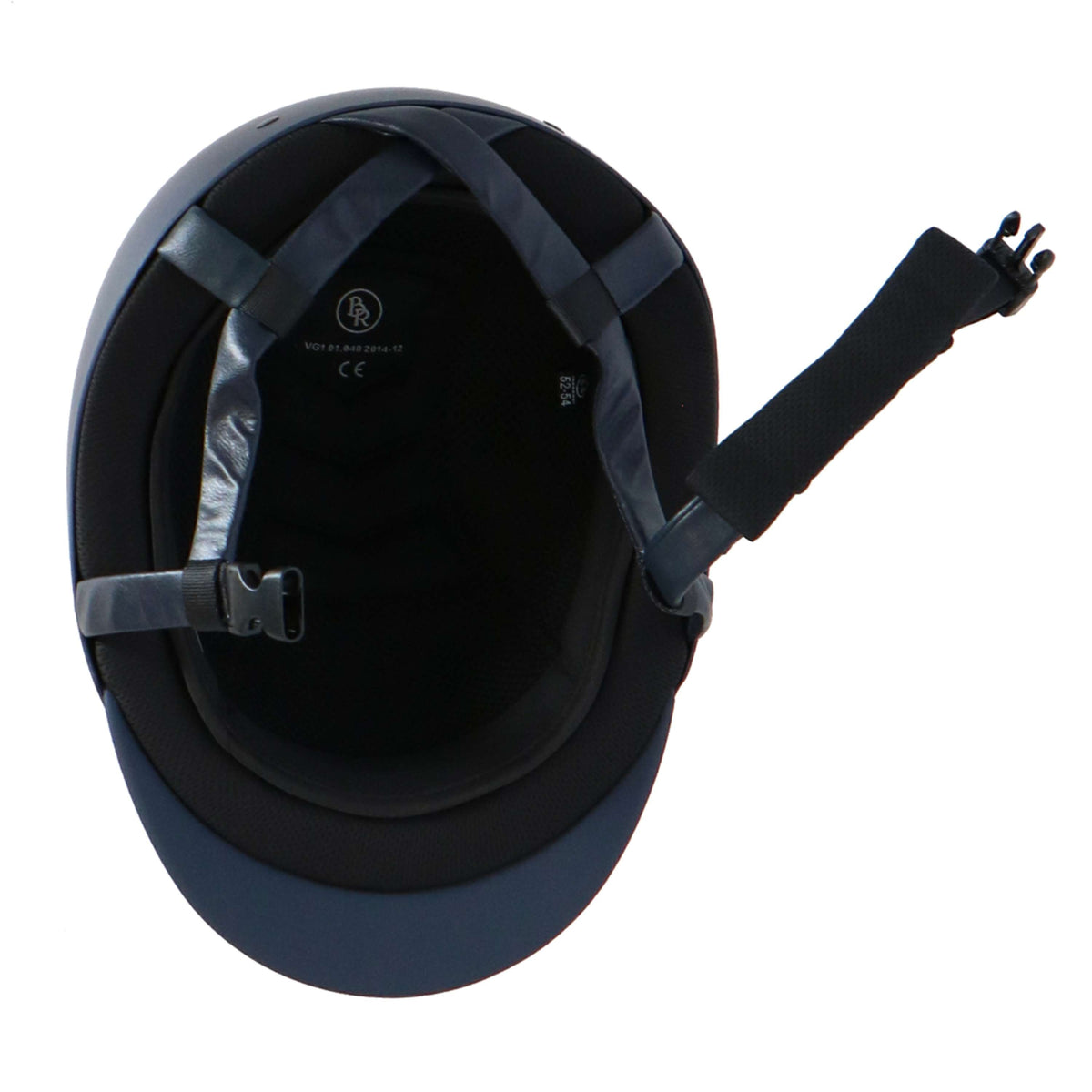 BR Casco de Equitación Sigma Pintado con Carbon Top VG1 Navy