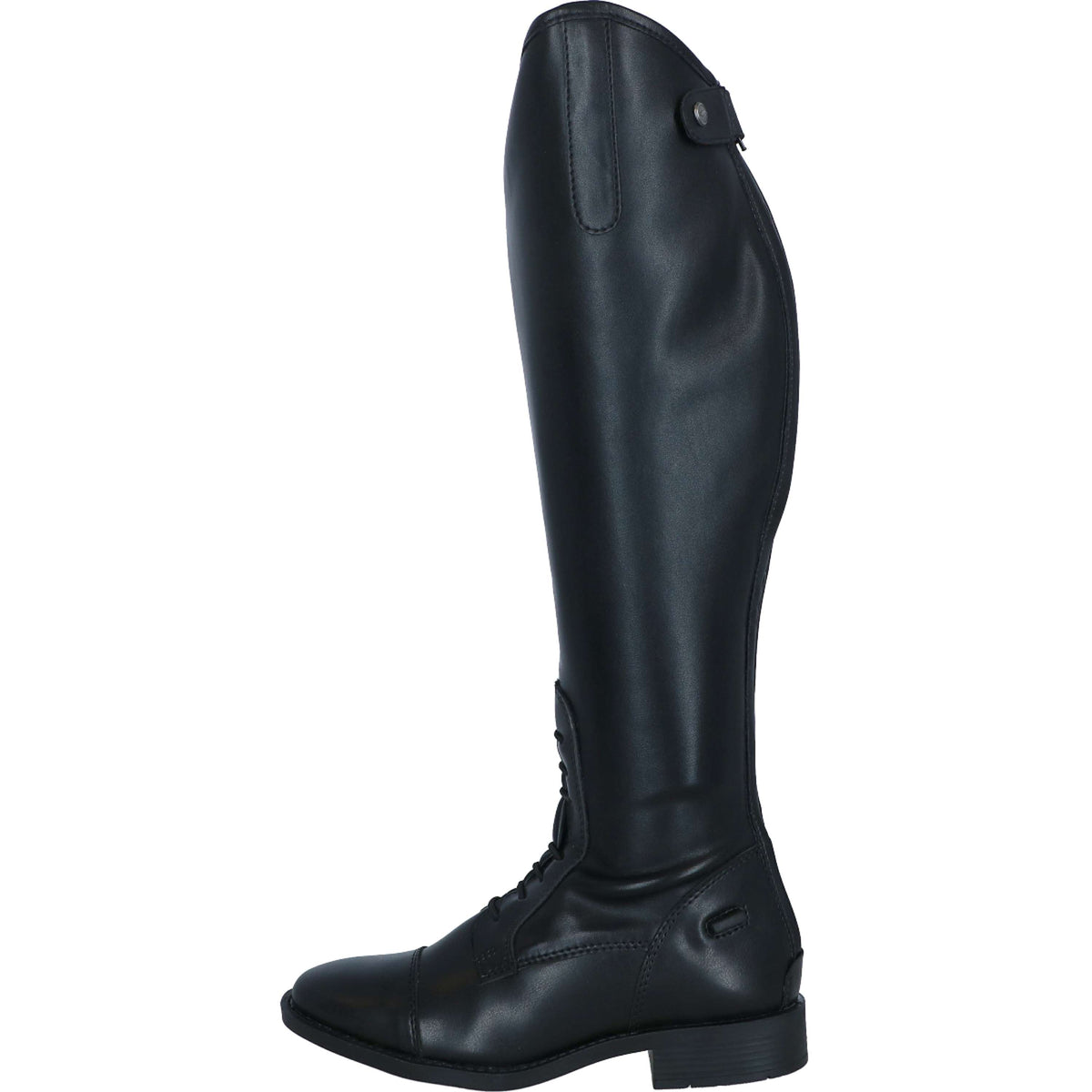 Premiere Botas de Equitación Chico Cremallera Trasera de Cuero Sintético Negro