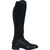 Premiere Botas de Equitación Chico Cremallera Trasera de Cuero Sintético Negro
