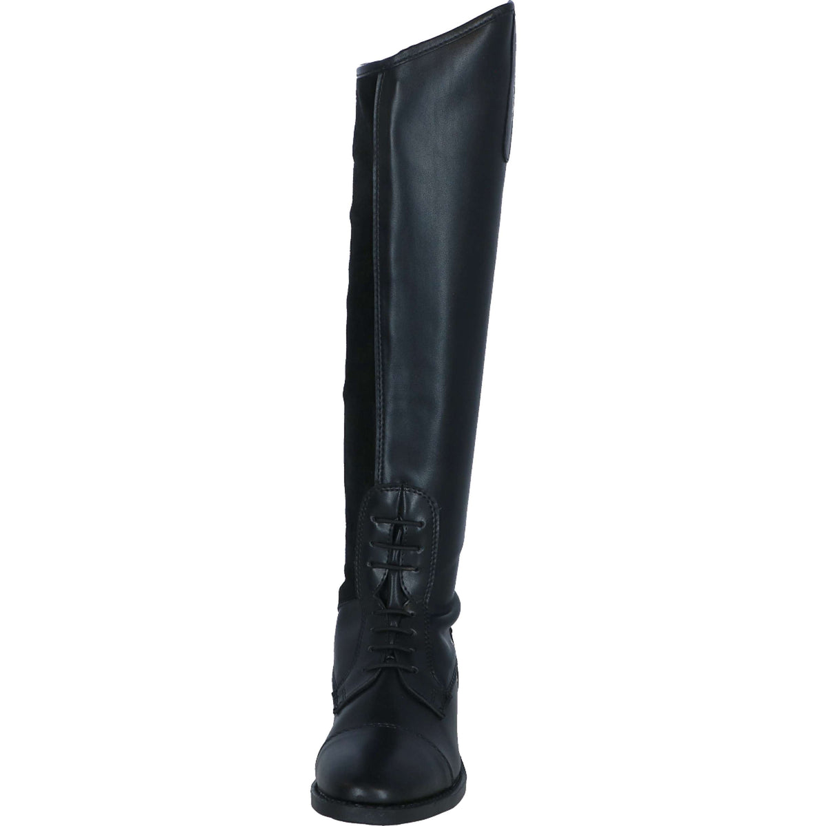 Premiere Botas de Equitación Chico Cremallera Trasera de Cuero Sintético Negro