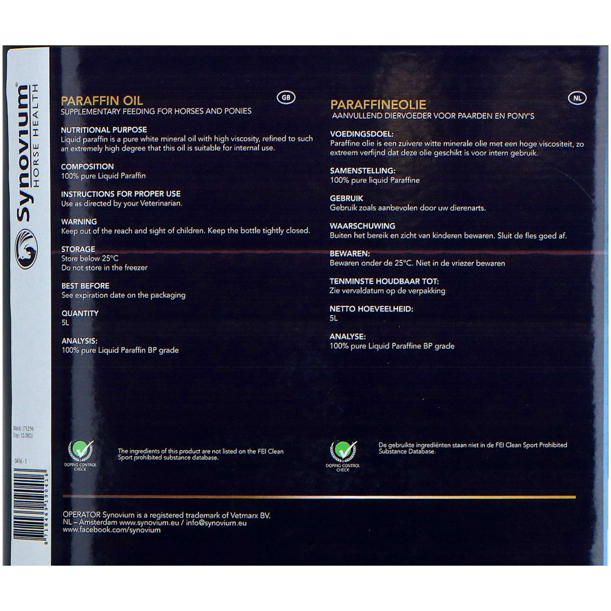 Synovium Aceite de Parafina