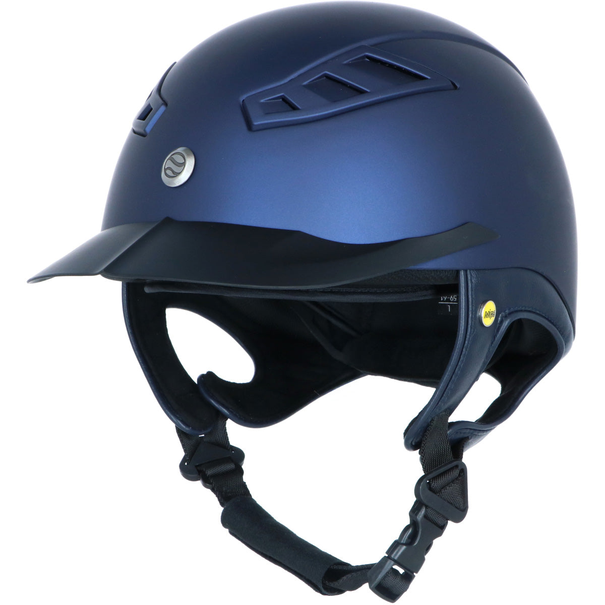 Back on Track Casco EQ3 Lynx Smooth Top Mips Azul