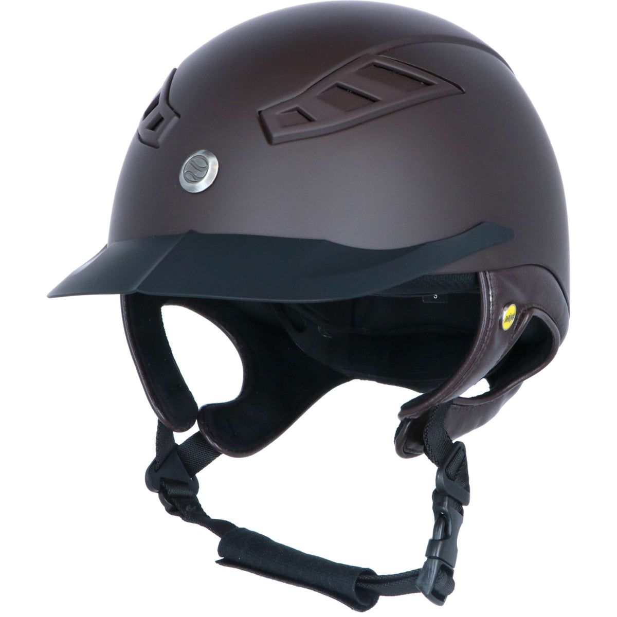 Back on Track Casco EQ3 Lynx Smooth Top Mips Marron