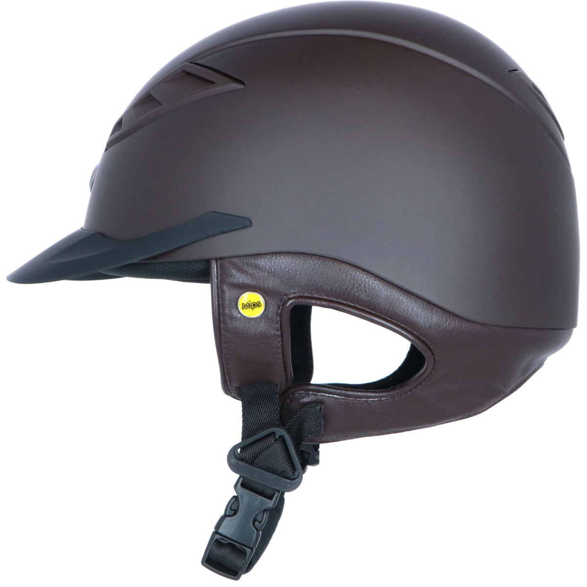 Back on Track Casco EQ3 Lynx Smooth Top Mips Marron