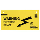 Agradi Cartel de Advertencia Eléctrica Power Amarillo