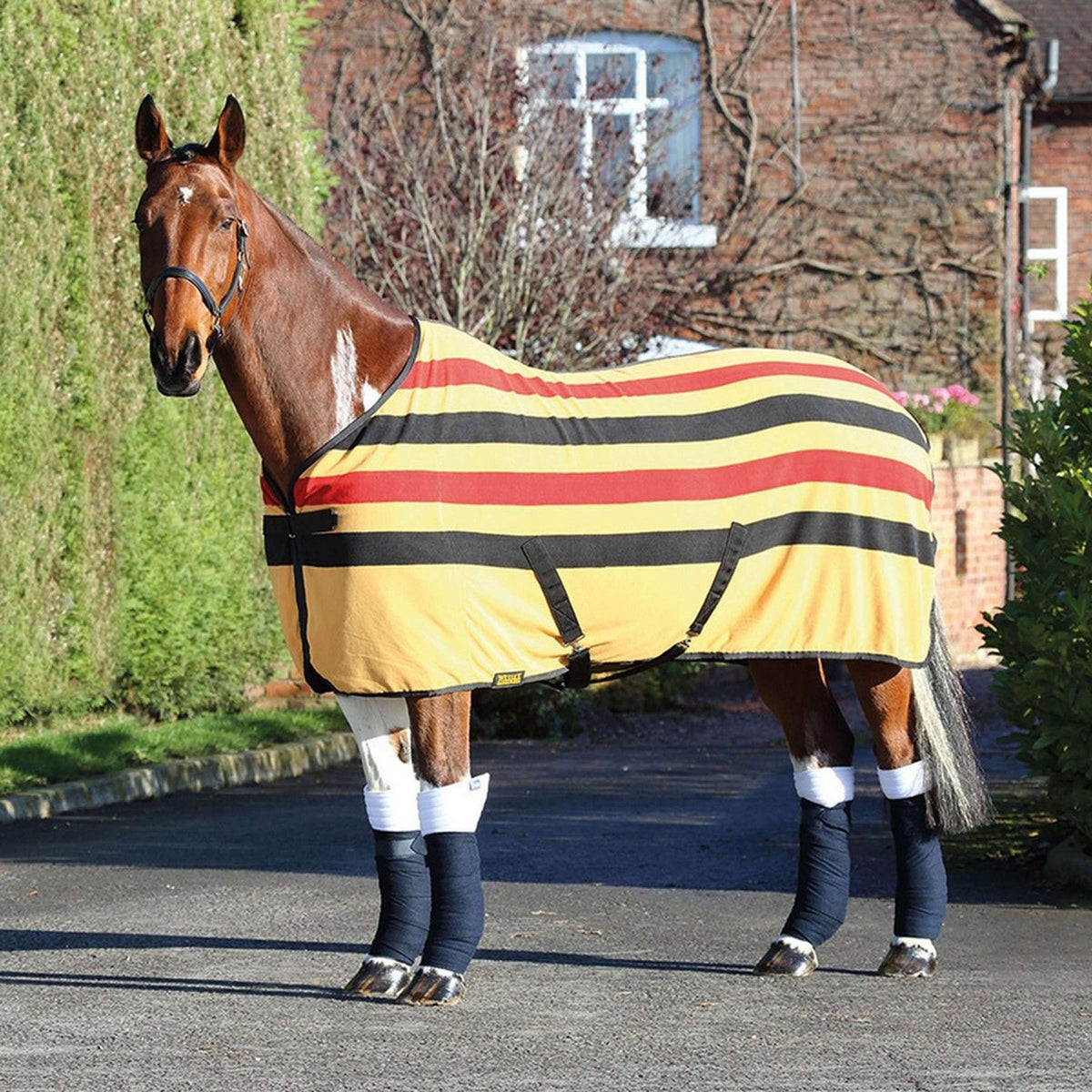 Wessex by Shires Manta de Forro Polar Newmarket Fleece Newmarket Stripe