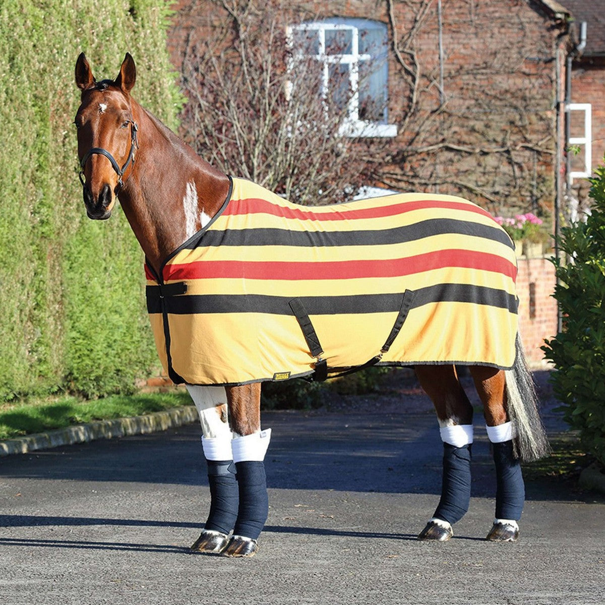 Wessex by Shires Manta de Forro Polar Newmarket Fleece Newmarket Stripe