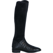 Premiere Botas de Equitación Chesta Cremallera Trasera de Cuero Sintético Negro