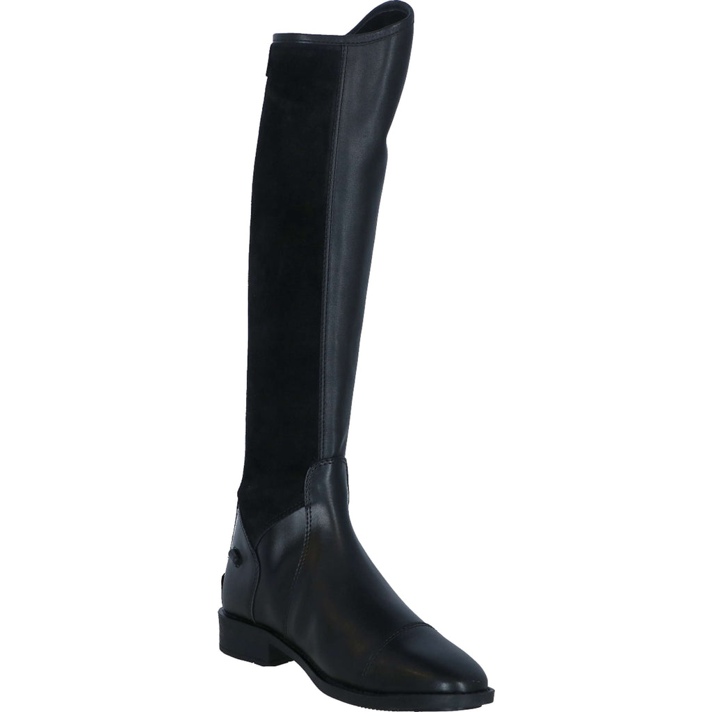 Premiere Botas de Equitación Chesta Cremallera Trasera Pequeña de Cuero Sintético Negro