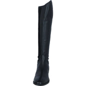 Premiere Botas de Equitación Chesta Cremallera Trasera de Cuero Sintético Negro