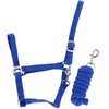 Riding World Juego de Cabestro Club con Cuerda Azul Real