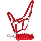 Riding World Juego de Cabestro Club con Cuerda Rojo