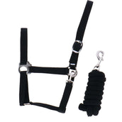 Riding World Juego de Cabestro Club con Cuerda Negro