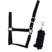 Riding World Juego de Cabestro Club con Cuerda Negro