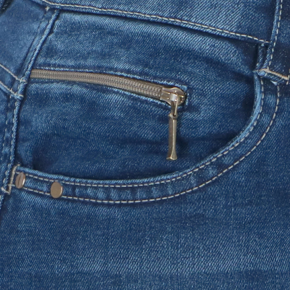 EQUITHÈME Jeans Texas Denim Azul/Beige